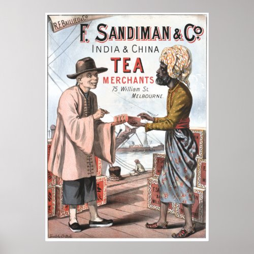 Vintage Tea Advertising Australia Melbourne Poster