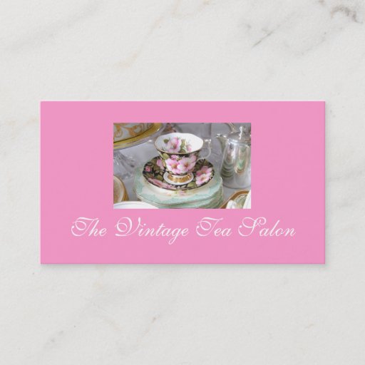 Customizable Vintage Tea Business Cards