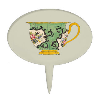 VINTAGE Tea Cup ~ Tea Party ~ Cake Topper