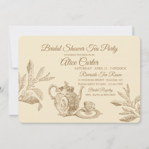 Vintage Tea Invitation