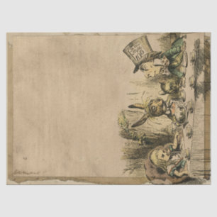 Vintage Tea Party Alice in Wonderland Decoupage Tissue Paper