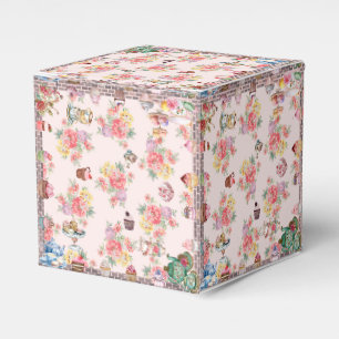 Vintage Tea Party Artisan Favor Boxes