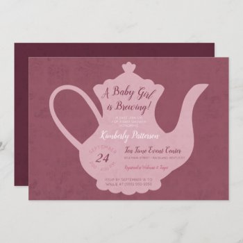 Vintage Tea Party Baby Shower Invitation by AllisonLeAnnDesign at Zazzle