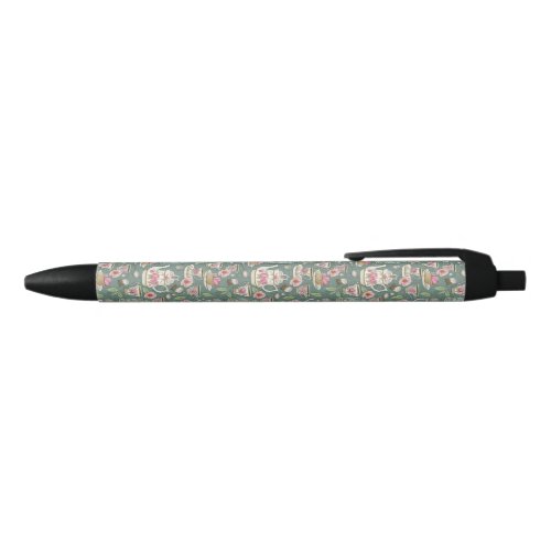 Vintage Tea Party Black Ink Pen