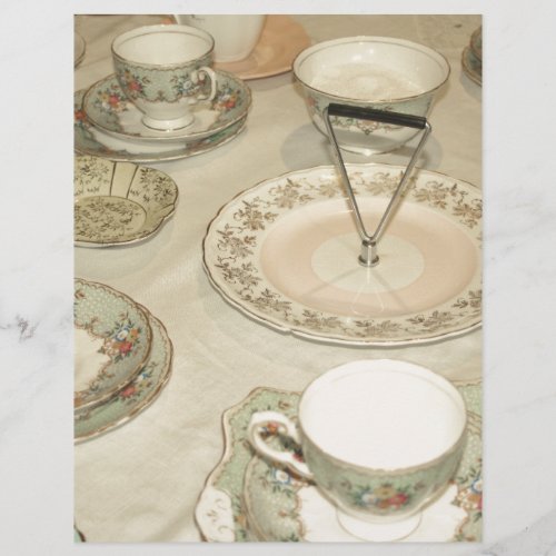 Vintage tea party china tea set shabby chic