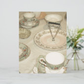 Vintage tea party, china tea set shabby chic (Standing Front)