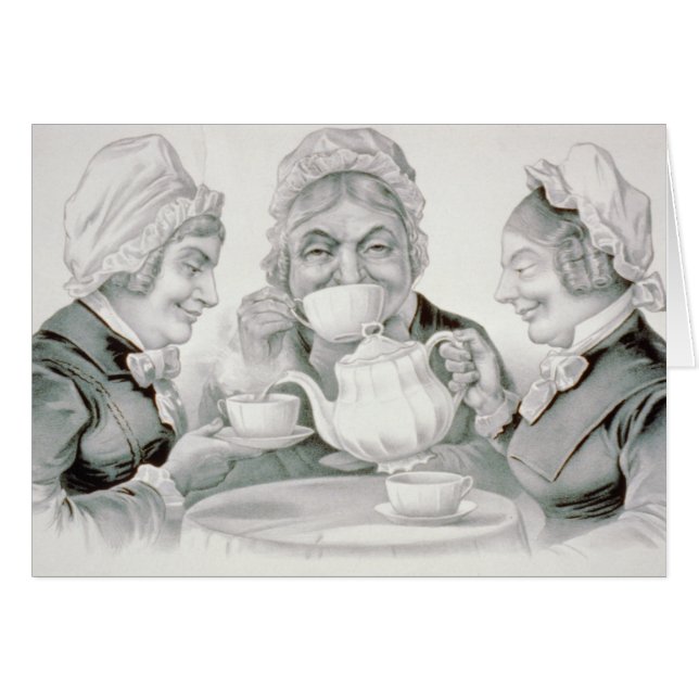 Vintage Tea Party Friends, A Cup That Cheers  (Front Horizontal)