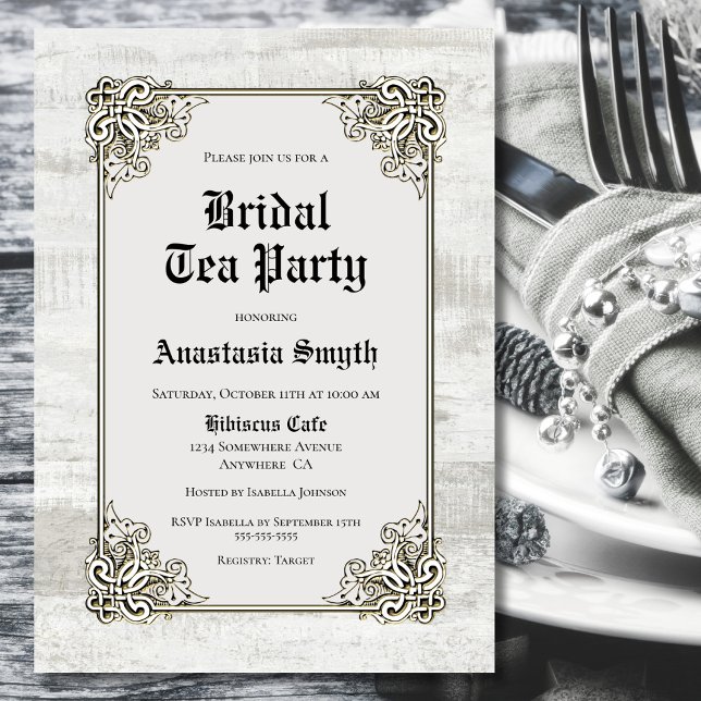 Vintage Tea Party Invitation (Creator Uploaded)