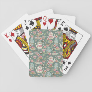 Vintage Tea Party Playing Cards