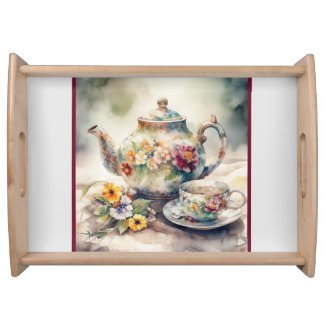 Vintage Tea serving tray