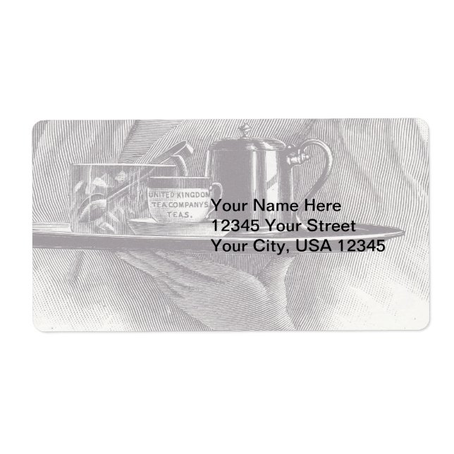 Vintage Tea Tray Label (Front)