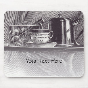 Vintage Tea Tray Mouse Pad