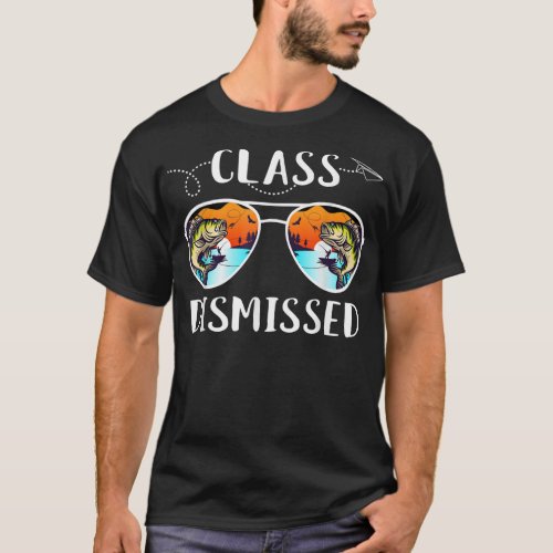 Vintage Teacher Class DIsmissed Sunglasses sunset T_Shirt
