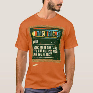 Vintage Teacher Definition T-Shirt