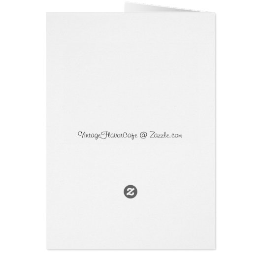 Vintage Teacup Purple Pansies-Cards (Back)