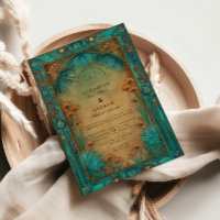 Vintage Teal Garden Islamic Wedding