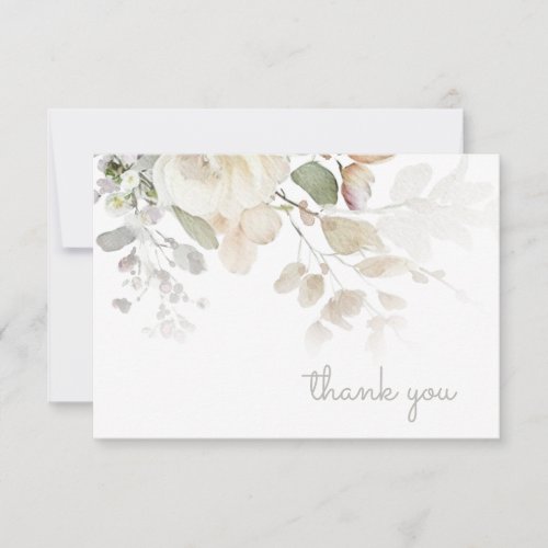 Vintage Teal Thank You Note Card