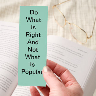 vintage teal words of wisdom bookmark