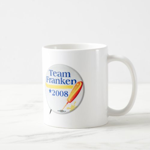 Vintage Team Franken Al Franken for Senate Button Coffee Mug