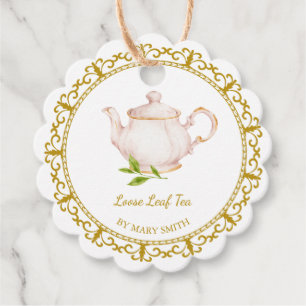 Vintage Teapot Homemade Loose Leaf Tea Hang Tag