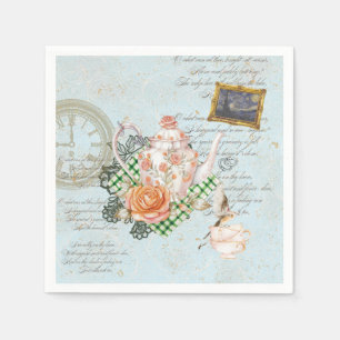 Vintage Teapot Napkins