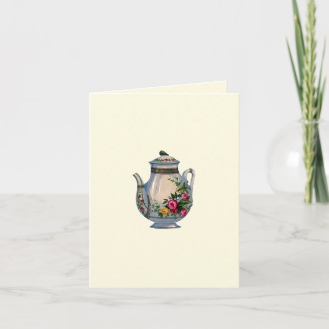 Vintage Teapot Notecard (Front)