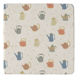 Vintage Teapot Pattern Trivet