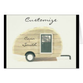 Vintage teardrop trailer gypsy caravan (Front Horizontal)