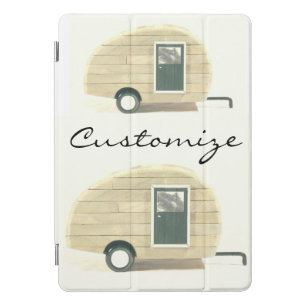 Vintage teardrop trailer gypsy caravan  iPad pro cover