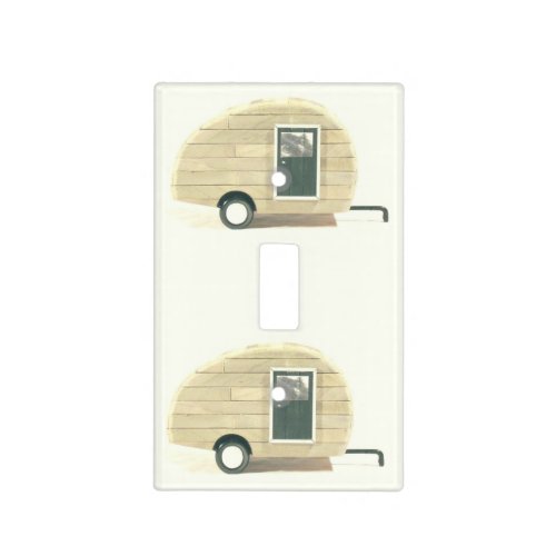 Vintage teardrop trailer gypsy caravan light switch cover