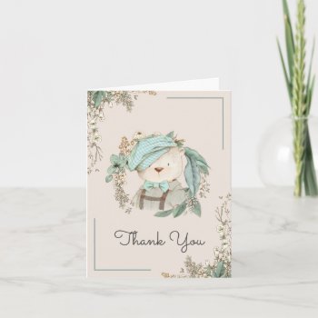 Vintage Teddy Bear Baby Shower Thank You by Oasis_Landing at Zazzle