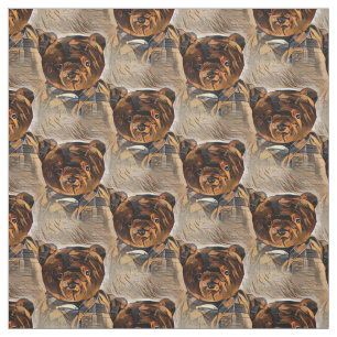 Vintage Teddy Bear Fabric
