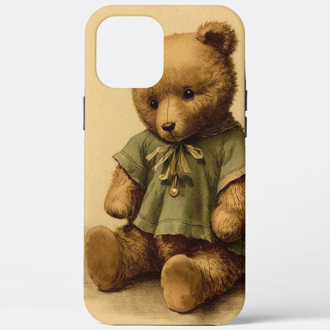 Vintage Teddy Bear iPhone / iPad case (Back)