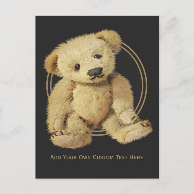 Vintage Teddy Bear Postcard (Front)