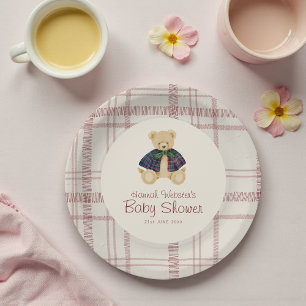 vintage Teddy Bear Shower Paper Plates