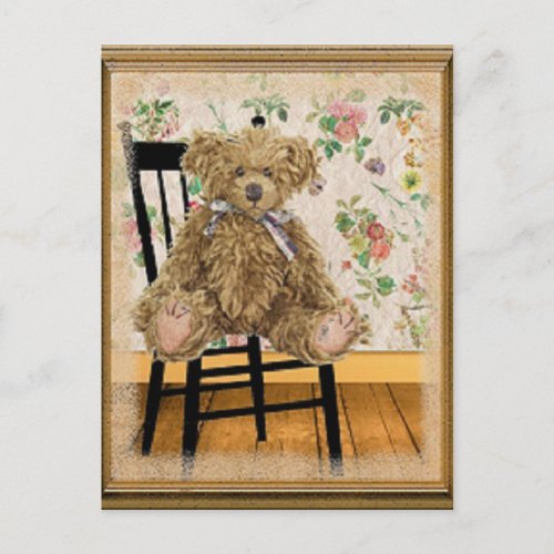 Vintage Teddy Postcard