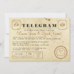 Vintage Telegram Invitation Card at Zazzle