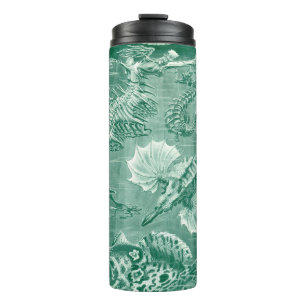 Vintage Teleostei Shells and Fish by Ernst Haeckel Thermal Tumbler