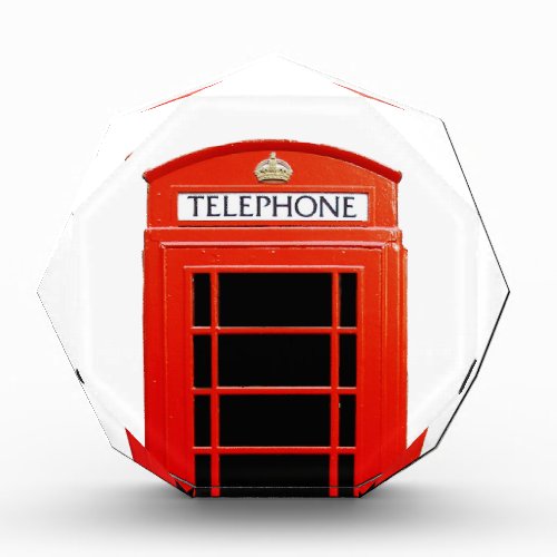 Vintage Telephone Booth Acrylic Award