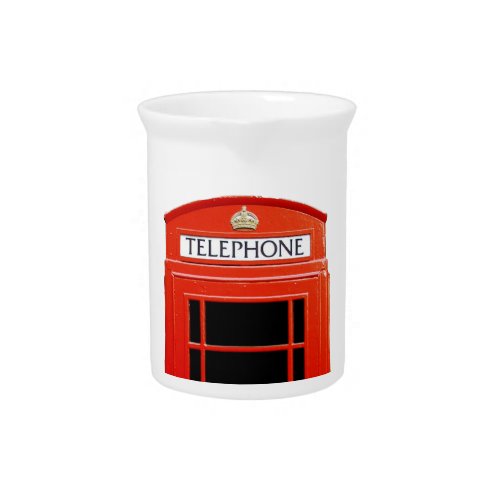 Vintage Telephone Booth Beverage Pitcher