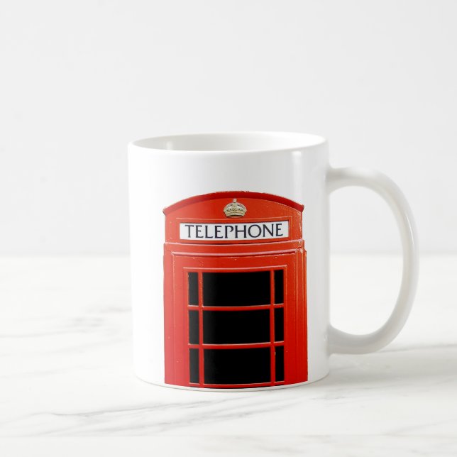 Vintage Telephone Booth Coffee Mug (Right)
