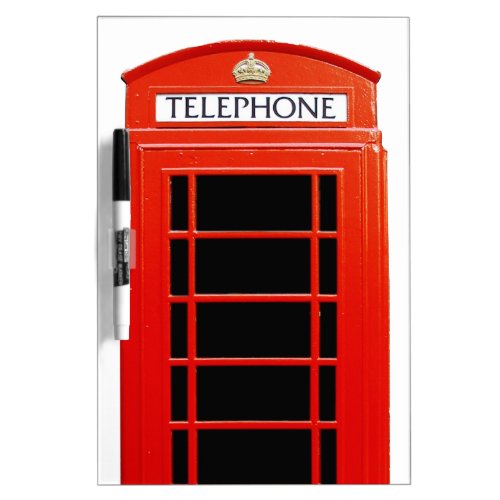 Vintage Telephone Booth Dry_Erase Board