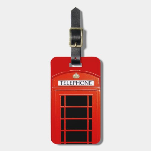 Vintage Telephone Booth Luggage Tag