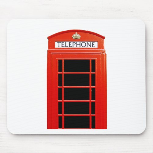 Vintage Telephone Booth Mouse Pad