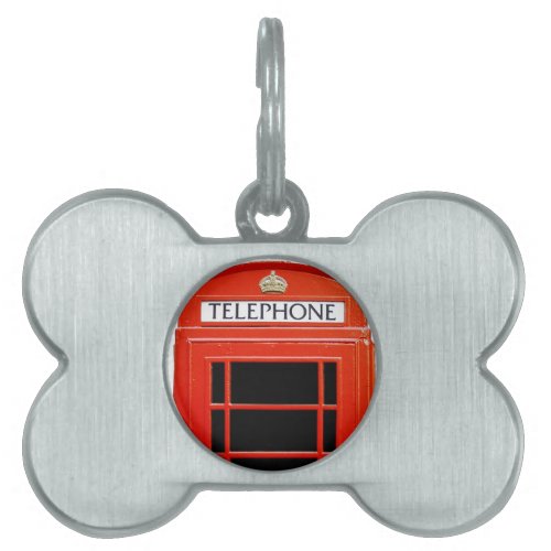 Vintage Telephone Booth Pet Tag