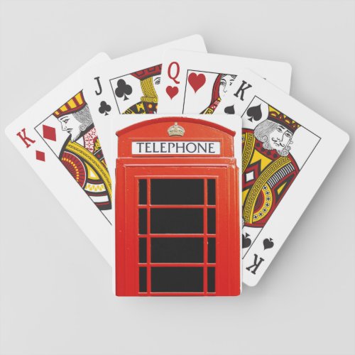 Vintage Telephone Booth Playing Cards