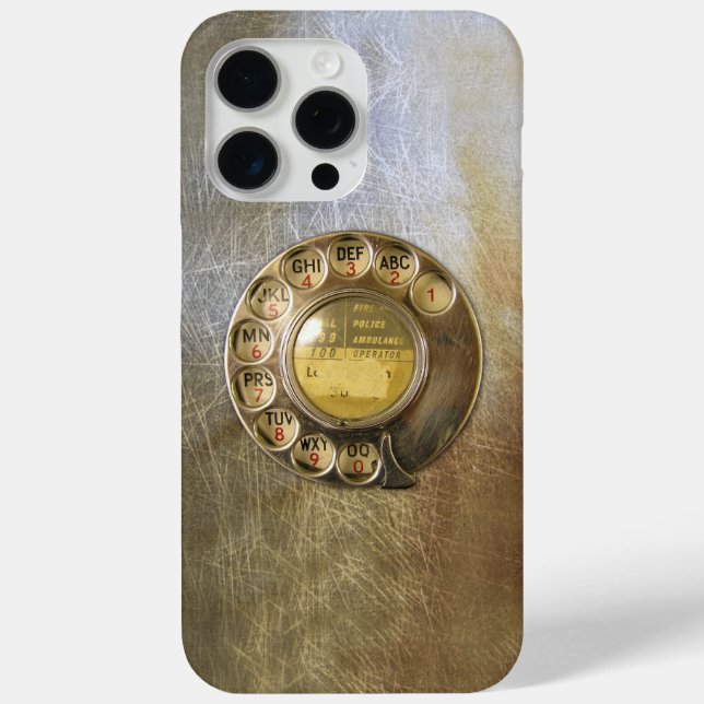 Vintage_Telephone_Dial 04 Case-Mate iPhone Case (Back)
