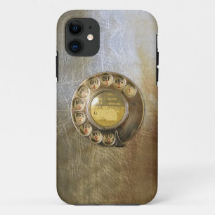 Vintage_Telephone_Dial 04 iPhone 11 Case