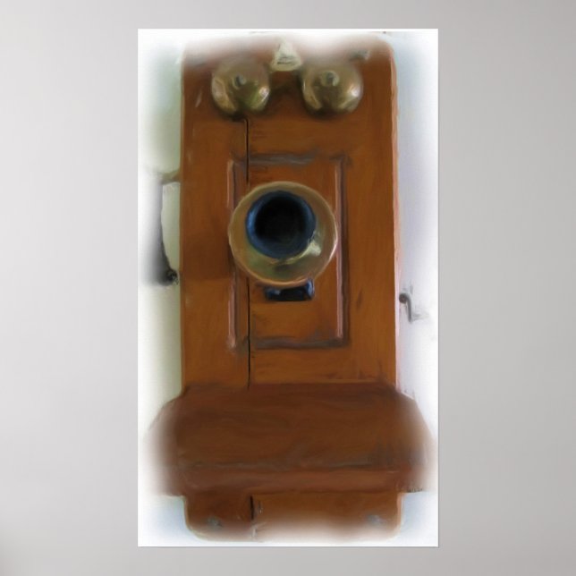 Vintage Telephone Print - Ready to Frame! (Front)