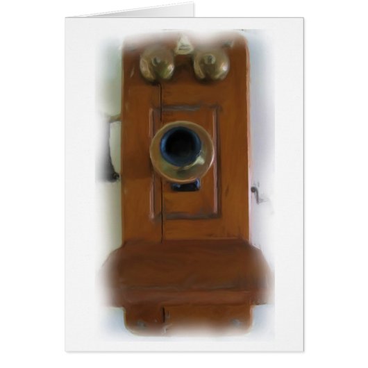 Vintage Telephone "Ring Ring!" Card (Front)